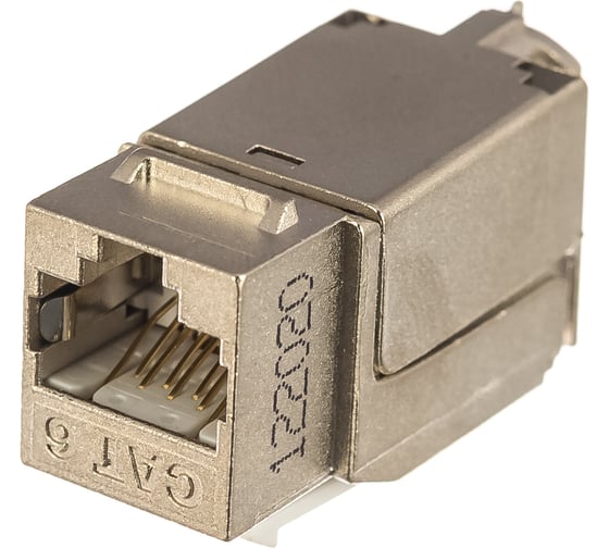 Вставка Keystone Jack RJ-45 8P8C, категория 6, экранированная, 110 IDC, заделка с помощью NE-TOOL, белая Hyperline KJNE-8P8C-C6-90-SH-F-WH 46369