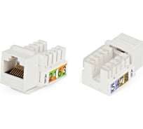 Вставка Keystone Jack RJ-45 8P8C, категория 5e, Dual IDC Hyperline KJ2-8P8C-C5e-90-WH 373883