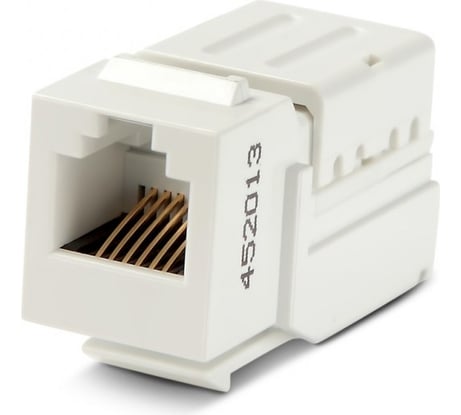 Вставка Keystone Jack, RJ-12 6P6C заделка с помощью NE-TOOL Hyperline KJNE-6P6C-C2-90-WH 46832