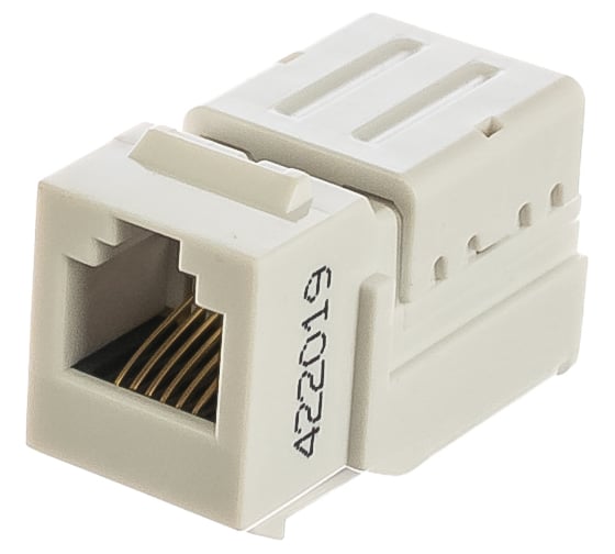 Вставка Keystone Jack, RJ-12 6P6C заделка с помощью NE-TOOL Hyperline KJNE-6P6C-C2-90-WH 46832