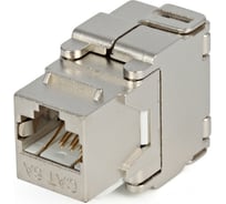 Вставка Keystone Jack RJ-45 8P8C, категория 6a 10G, экранированная, Toolless Hyperline KJ2-8P8C-C6A-180-SH-F-WH 29337