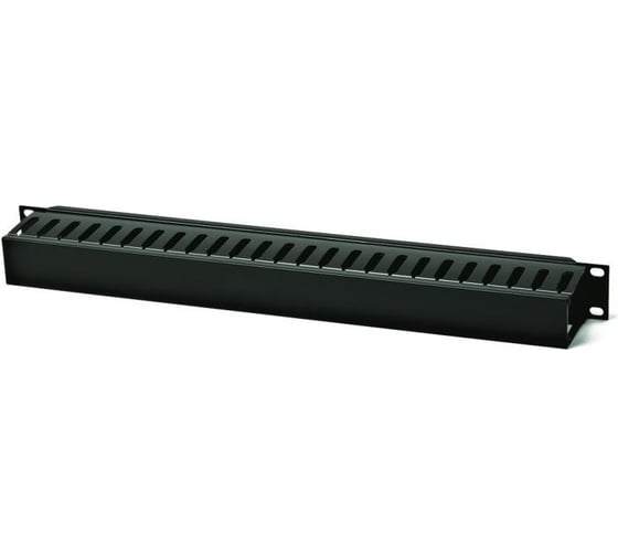 Кабельный организатор пластиковый с крышкой 19" 1U Hyperline CM-1U-PL-COV 16488