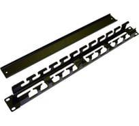 Кабельный организатор металлический с крышкой 19" 1U Hyperline CM-1U-ML-COV 16489