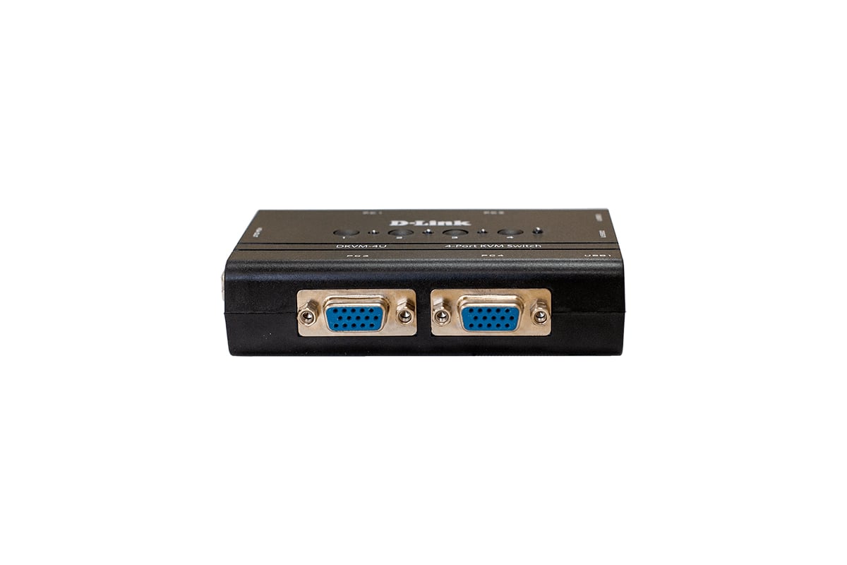 4-портовый kvm-переключатель d-link с портами vga и usb DKVM-4U/C2A ...