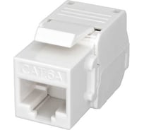 Розеточный модуль Keystone Jack 8P8C (RJ-45) SUPRLAN UTP Cat.6 заделка без инструмента 180 10-0342
