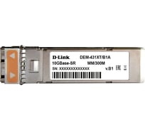 Proj sfp-трансивер d-link с 1 портом 10gbase-sr для многомодового оптического кабеля (до 300 м) 431XT/B1A