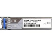 Sfp-трансивер d-link с 1 портом 1000base-lx для одномодового оптического кабеля (до 10 км) 310GT/A1A