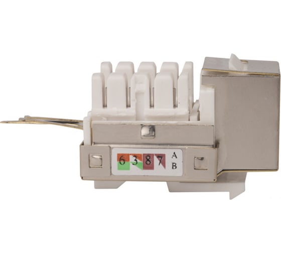 Вставка Keystone WRline WR-KJ-RJ45-C5E-SH-90 Jack RJ-45, 90 градусов, категория 5e, экранированная, заделка тип 110 505213