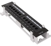 Настенная патч-панель WRline WR-PL-12-C5E-WL-D 12 портов RJ-45, категория 5е, с подставкой 505211