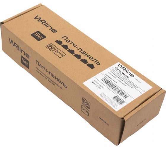 Настенная патч-панель WRline WR-PL-12-C5E-WL-D 12 портов RJ-45, категория 5е, с подставкой 505211