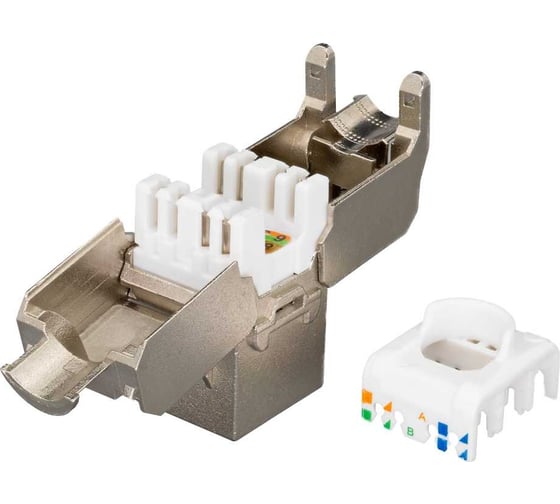 Розеточный модуль Keystone Jack SUPRLAN 8P8C (RJ-45) FTP Cat.5e заделка без инструмента 180 10-0328