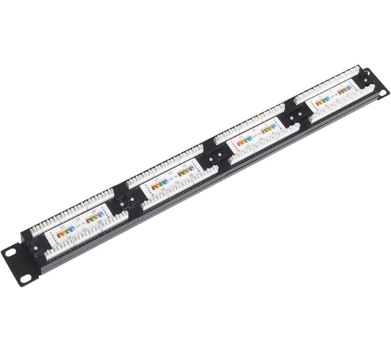 Патч-панель Netlink 19", 1u, 24 порта, cat5е 00000000936