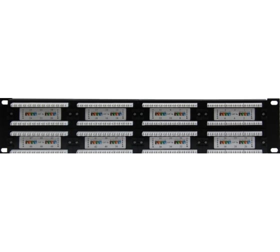 Патч-панель Netlink 19", 2u, 48 портов, сат5е 00000001016