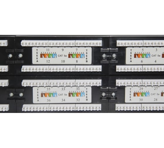 Патч-панель Netlink 19", 2u, 48 портов, сат5е 00000001016