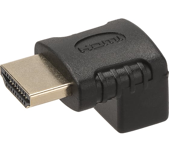 Переходник TDM ELECTRIC "АВП 4" штекер HDMI - гнездо HDMI угловой на 90 градусов, позолоченные контакты, SQ4040-0104