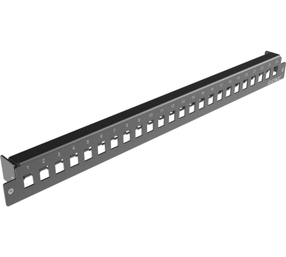 Лицевая панель DKC для установки 24 адаптеров lc-duplex/sc-simplex, 1u, черная RNFP24SCDLC