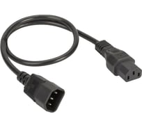 Кабель питания DKC, iec320 c13 - iec320 c14, 0.5 м, сечение 3x1,5 мм R5CORD3405