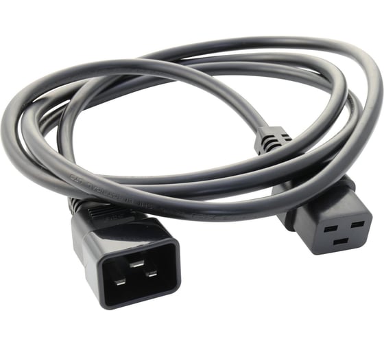 Кабель питания DKC, iec 60320 с19 - iec 60320 c20, 1.8 м, сечение 3x2,5 мм R5CORD9018 1