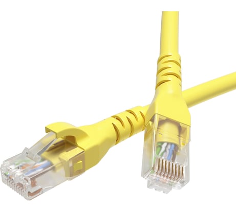 Патч-корд DKC неэкранированный cat6a u/utp 4x2, lszh, жёлтый, 1.0 м RN6AUU4510YL