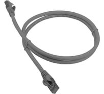 Патч-корд RJ45 - RJ45 LANMASTER 4 пары, S/FTP, категория 8, 0.5 м, серый, LSZH, LAN-PC45/S8-0.5-GY