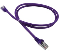Патч-корд RJ45 - RJ45 LANMASTER 4 пары, FTP, категория 5е, 1.0 м, фиолетовый, LSZH, LAN-PC45/S5E-1.0-VI