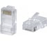 Неэкранированный универсальный коннектор RJ-45 под витую пару WRline WR-8P8C-C5E категория 5e, (100 шт в упаковке) 505227 1