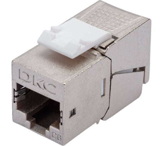 Модуль keystone DKC rj45 cat6 экранированный(stp), 90 градусов, серебристый(форм-фактор s19) RNK6F90TL 26894834