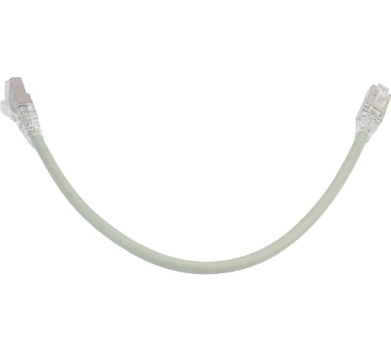Патч-корд WRline WR-PC-RJ45-FTP-5E-0.3-GY F/UTP, категория 5е, 2xRJ45, экранированный, серый, LSZH, 0.3м 520162
