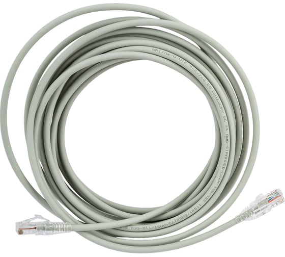 Патч-корд WRline WR-PC-RJ45-UTP-5E-7-GY U/UTP, категория 5е, 2xRJ45, неэкранированный, серый, LSZH, 7м 520160