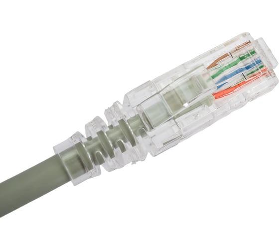 Патч-корд WRline WR-PC-RJ45-UTP-5E-7-GY U/UTP, категория 5е, 2xRJ45, неэкранированный, серый, LSZH, 7м 520160