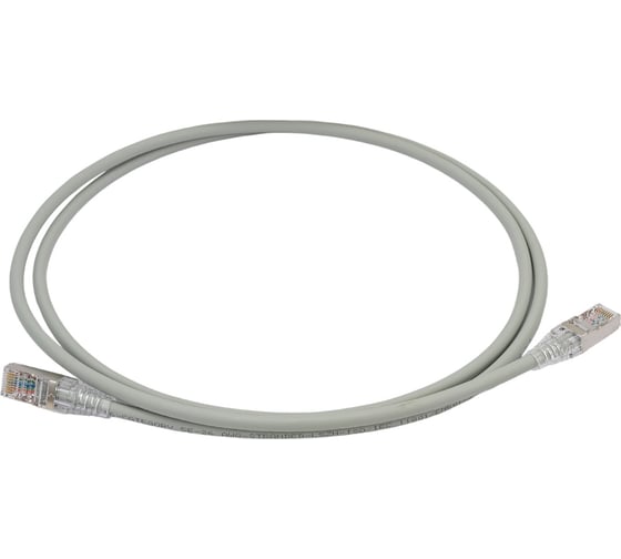 Патч-корд WRline WR-PC-RJ45-FTP-5E-1.5-GY F/UTP, категория 5е, 2xRJ45, экранированный, серый, LSZH, 1.5м 520165