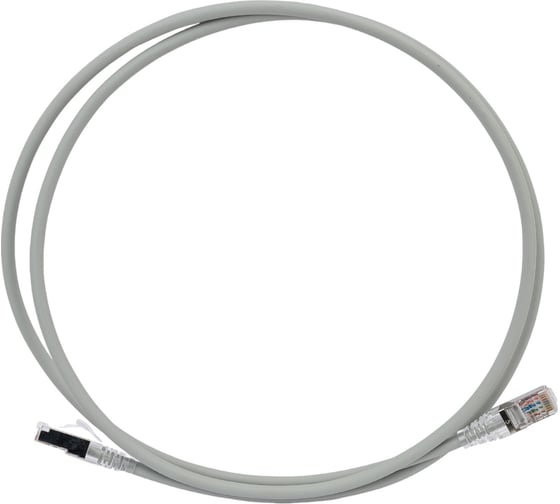 Патч-корд WRline WR-PC-RJ45-FTP-5E-1.5-GY F/UTP, категория 5е, 2xRJ45, экранированный, серый, LSZH, 1.5м 520165