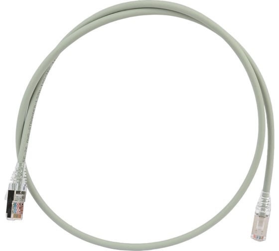 Патч-корд WRline WR-PC-RJ45-FTP-5E-1-GY F/UTP, категория 5е, 2xRJ45, экранированный, серый, LSZH, 1м 520164