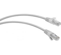 Патч-корд WRline WR-PC-RJ45-FTP-5E-2-GY F/UTP, категория 5е, 2xRJ45, экранированный, серый, LSZH, 2м 520166