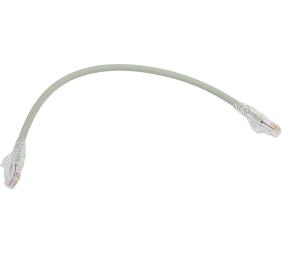 Патч-корд WRline WR-PC-RJ45-UTP-5E-0.3-GY U/UTP, категория 5е, 2xRJ45, неэкранированный, серый, LSZH, 0.3м 520153
