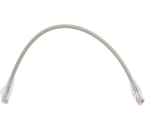 Патч-корд WRline WR-PC-RJ45-UTP-5E-0.3-GY U/UTP, категория 5е, 2xRJ45, неэкранированный, серый, LSZH, 0.3м 520153