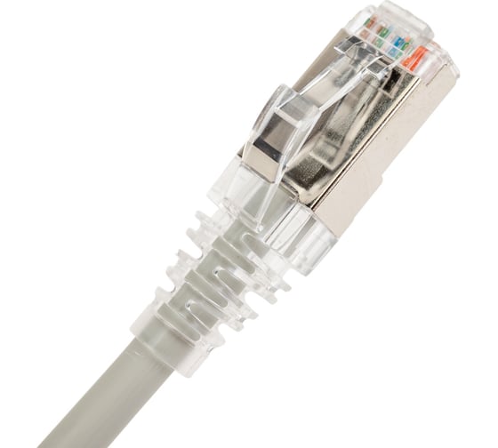 Патч-корд WRline WR-PC-RJ45-FTP-5E-7-GY F/UTP, категория 5е, 2xRJ45, экранированный, серый, LSZH, 7м 520169