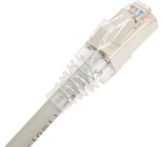 Патч-корд WRline WR-PC-RJ45-FTP-5E-3-GY F/UTP, категория 5е, 2xRJ45, экранированный, серый, LSZH, 3м 520167