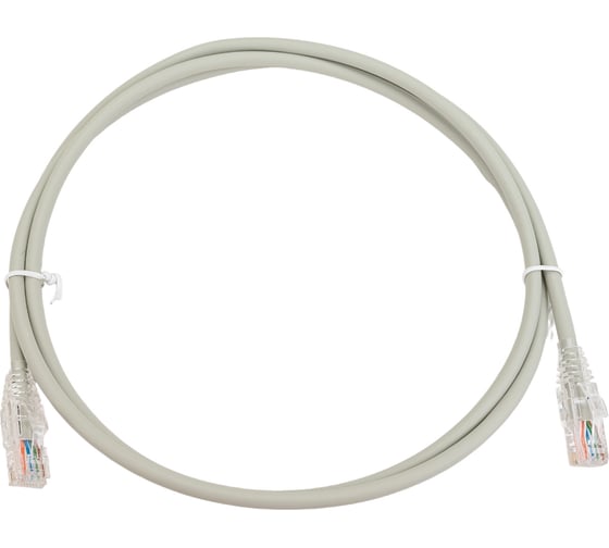 Патч-корд WRline WR-PC-RJ45-UTP-5E-1.5-GY U/UTP, категория 5е, 2xRJ45, неэкранированный, серый, LSZH, 1.5м 520156