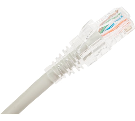 Патч-корд WRline WR-PC-RJ45-UTP-5E-1.5-GY U/UTP, категория 5е, 2xRJ45, неэкранированный, серый, LSZH, 1.5м 520156