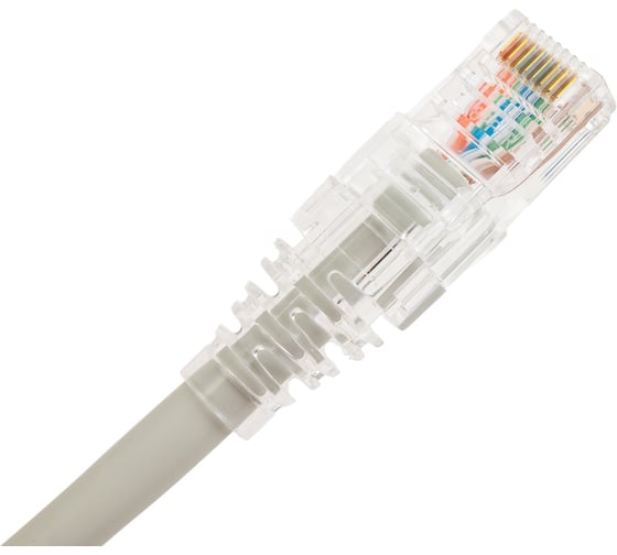 Патч-корд WRline WR-PC-RJ45-UTP-5E-1.5-GY U/UTP, категория 5е, 2xRJ45, неэкранированный, серый, LSZH, 1.5м 520156