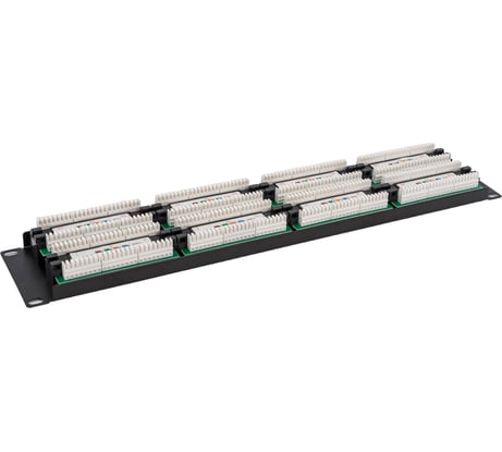 Коммутационная панель 19", 2U, 48 портов, UTP, RJ-45, CAT 5e REXANT 04-0022