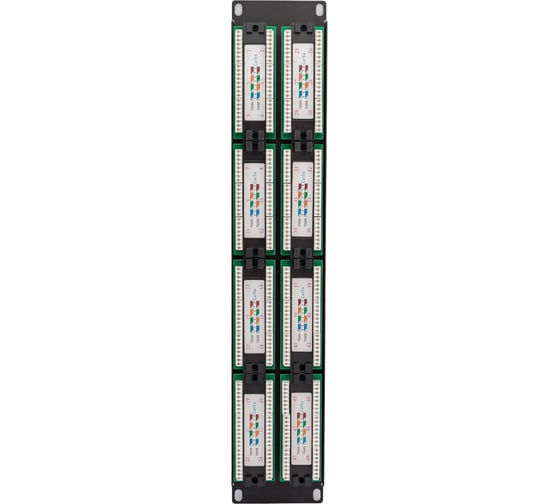 Коммутационная панель 19", 2U, 48 портов, UTP, RJ-45, CAT 5e REXANT 04-0022