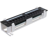 Патч-Панель 10" 12 гнёзд RJ-45 Cаt.5e 110 IDC монтаж на стенку REXANT 04-0020