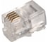 Телефонный разъем REXANT UTP, RJ-9 (4P4C), CAT 3, 100 шт. 05-1001 1