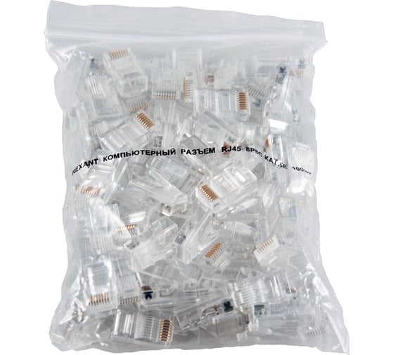 Джек RJ-45 8P8C CAT 5e REXANT 05-1021 - выгодная цена, отзывы ...