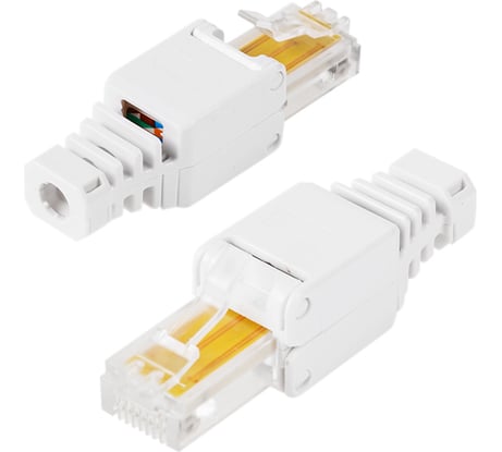 Разъем REXANT UTP RJ-45(8P8C), CAT 5e, самозажимной 05-1051