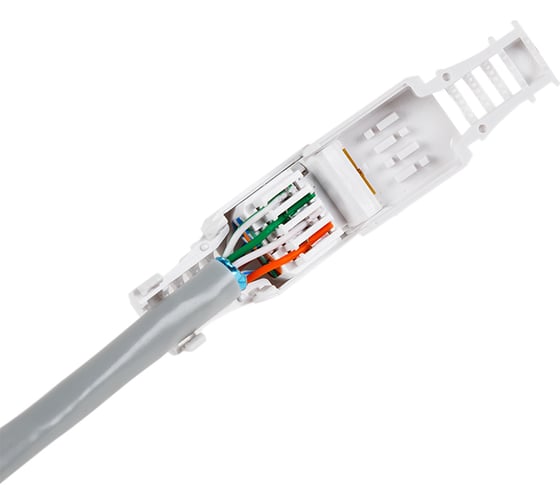 Разъем REXANT UTP RJ-45(8P8C), CAT 5e, самозажимной 05-1051