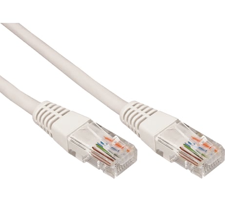 Патч-корд U/UTP REXANT RJ45-RJ45 CAT 5e, PVC, серый, 0,5м 18-1001