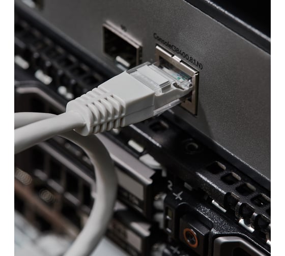 Патч-корд REXANT RJ45-RJ45, U/UTP, CAT 5e, PVC, серый, 0,5 м 18-1001